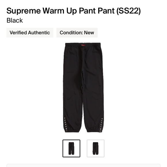 Supreme warm up pant (ss22) - Picture 1 of 2